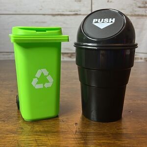 Mini Garbage & Recycling Cans - Perfect size for American Doll Furniture
